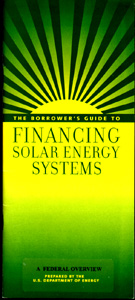 Financing Solar Systems brochure cover