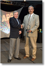 Tom Goulette receives the Seven Hats Award from the American Public Power Association