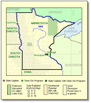 Minnesota renewalbe potential map