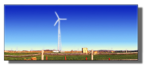 County wind turbine