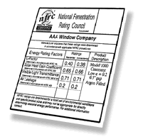 NFRC sample form