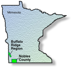 Buffalo Ridge region and Nobles County, Minnesota