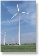 Wind turbines near Kimball, NE