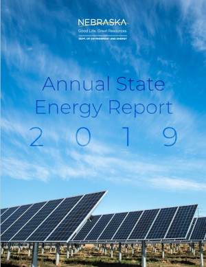 image representing the NDEE Nebraska Annual State Energy Report 2019