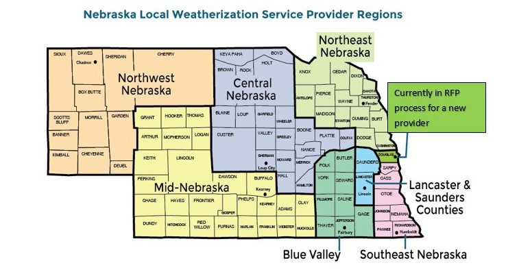 Local Weatherization Service Providers Map